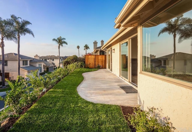 1808 Amalfi Dr, Encinitas, CA 92024 - view of yard with a patio and a residential view
