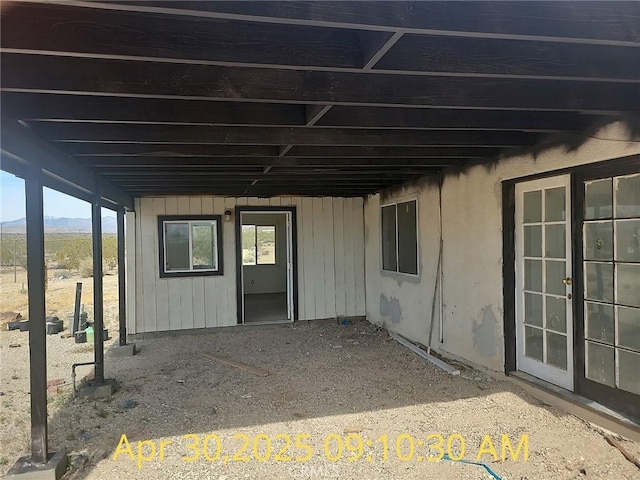 view of patio with french doors