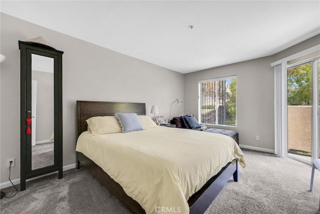 1980 Las Colinas Cir Unit 301, Corona, CA 92879 - bedroom featuring access to outside and carpet flooring