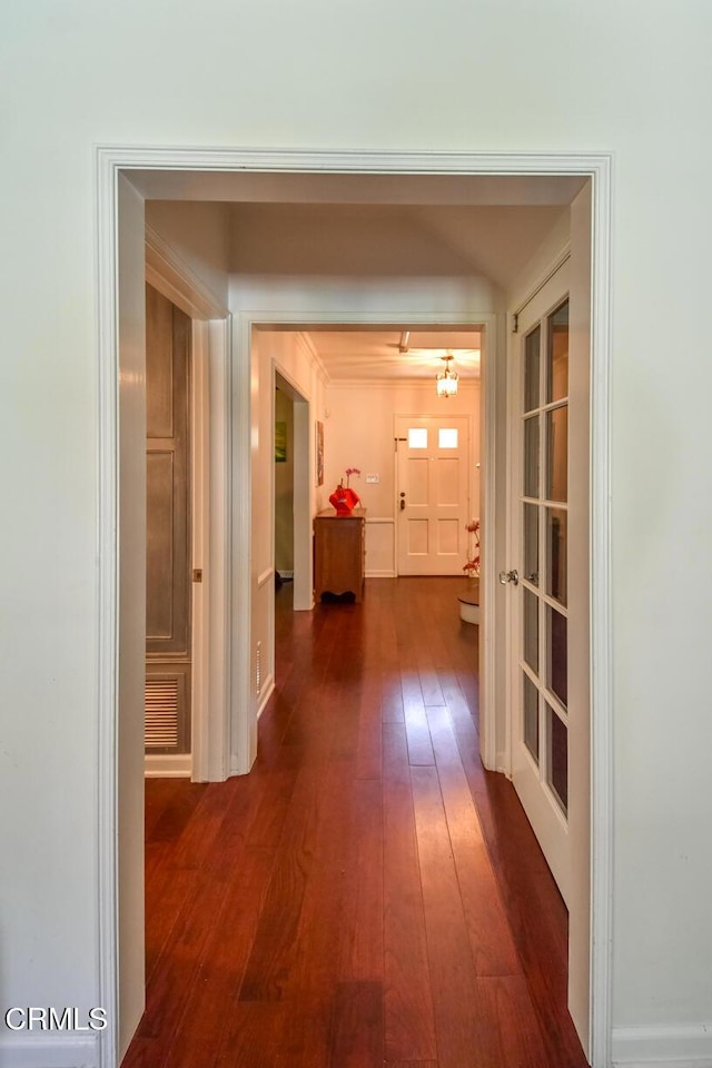 1908 Warwick Rd, San Marino, CA 91108 - hallway featuring dark wood-style flooring