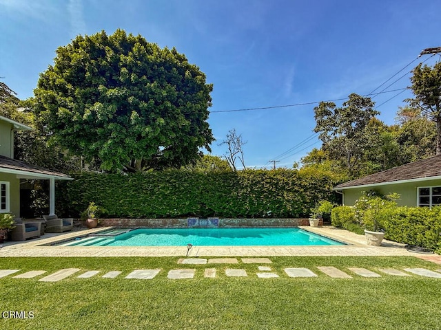 1908 Warwick Rd, San Marino, CA 91108 - view of swimming pool with a yard