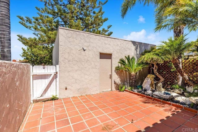 2117 Vista Entrada, Newport Beach, CA 92660 - view of patio / terrace featuring a gate