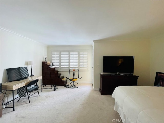 227 E Burbank Blvd Unit E, Burbank, CA 91502 - carpeted bedroom featuring ornamental molding and baseboards