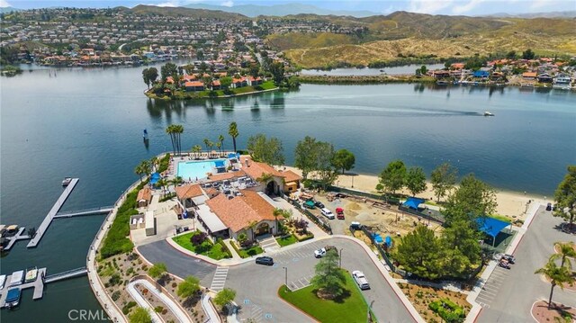 22244 Treasure Island Dr Unit 5, Canyon Lake, CA 92587 - drone / aerial view of a water and mountain view
