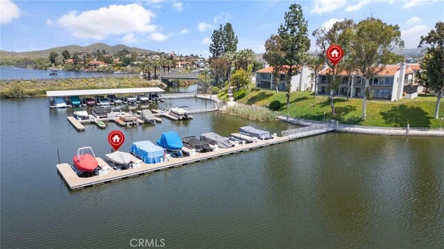 22244 Treasure Island Dr Unit 5, Canyon Lake, CA 92587 - water view with a mountainous background