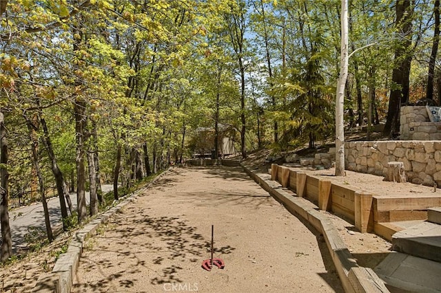 28537 N Shore Rd, Lake Arrowhead, CA 92352 - view of community with a bocce ball area
