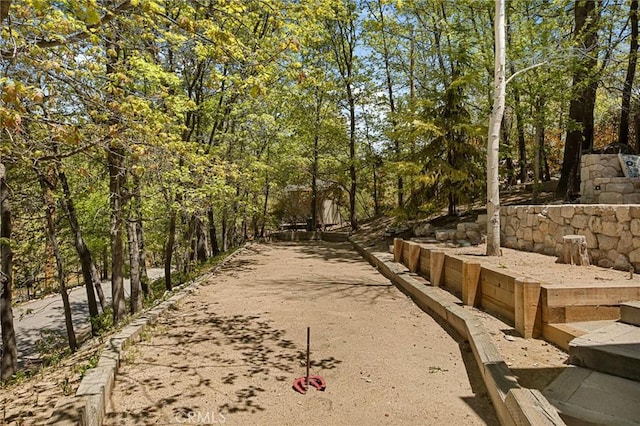 28537 N Shore Rd, Lake Arrowhead, CA 92352 - view of property's community with a bocce ball area
