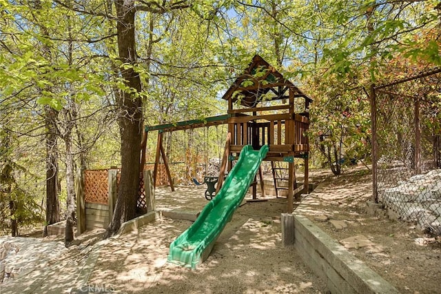 28537 N Shore Rd, Lake Arrowhead, CA 92352 - view of jungle gym