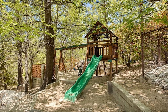 28537 N Shore Rd, Lake Arrowhead, CA 92352 - view of jungle gym