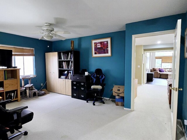 11610 Wills Creek Rd, San Diego, CA 92131 - carpeted office space featuring a ceiling fan