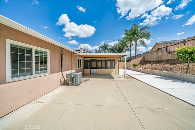 19508 Springport Dr, Rowland Heights, CA 91748 - fenced backyard featuring cooling unit and a patio