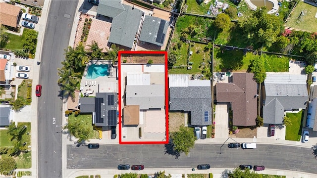 19508 Springport Dr, Rowland Heights, CA 91748 - aerial view of residential area with property parcel outlined