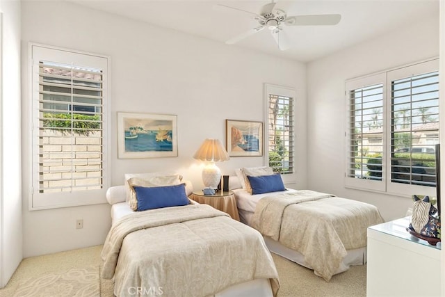 75929 Camino Cielo, Indian Wells, CA 92210 - bedroom featuring carpet flooring and a ceiling fan