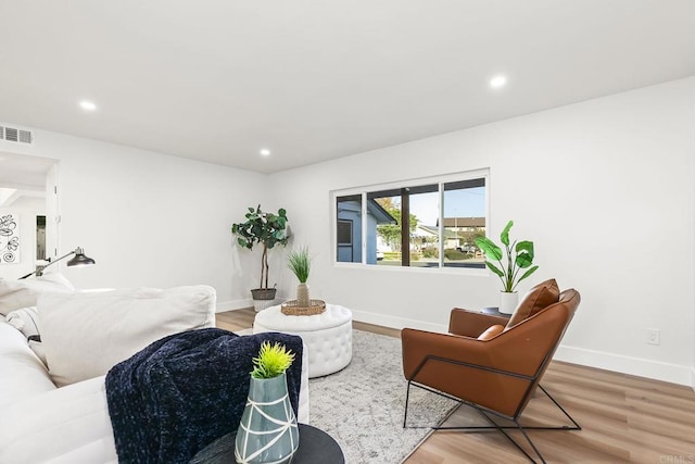 6802 Maury Dr, San Diego, CA 92119 - living room with baseboards, recessed lighting, and wood finished floors