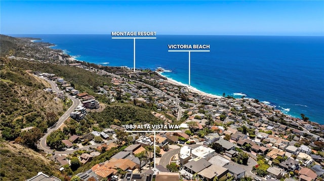 683 Alta Vista Way, Laguna Beach, CA 92651 - aerial view of residential area featuring a nearby body of water