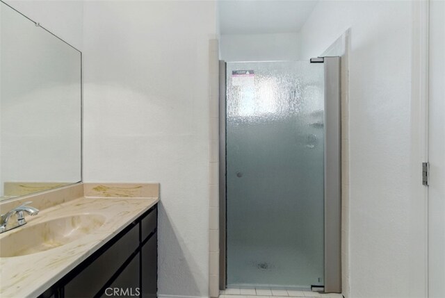 56620 Hidden Gold Dr, Yucca Valley, CA 92284 - full bath with a stall shower and vanity