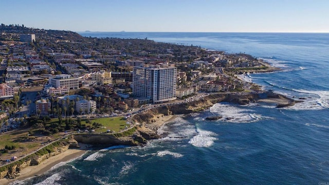 view of property location with expansive coastline