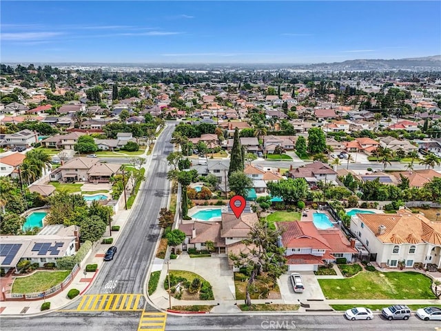 15605 Facilidad St, Hacienda Heights, CA 91745 - aerial perspective of suburban area with a pool area