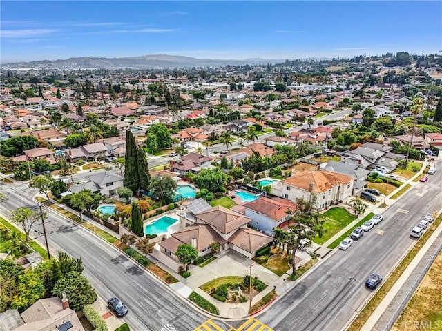 15605 Facilidad St, Hacienda Heights, CA 91745 - aerial view of residential area with a pool area and mountains
