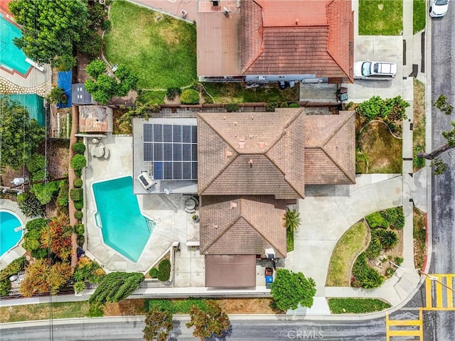 15605 Facilidad St, Hacienda Heights, CA 91745 - aerial view of a pool area