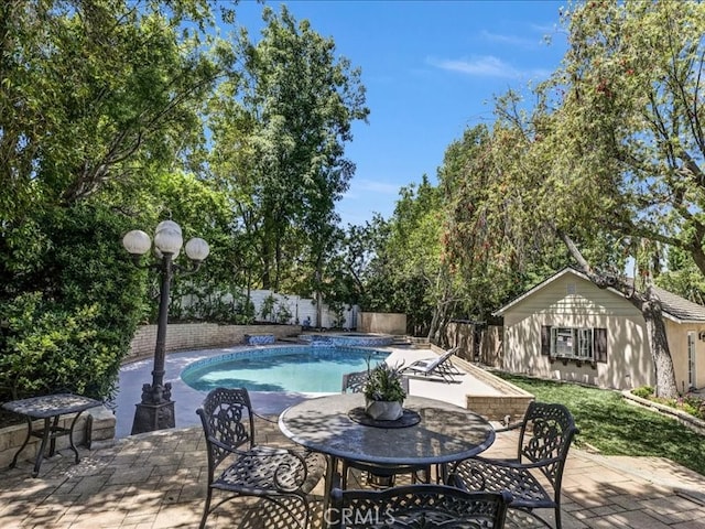 2560 Raleigh Dr, San Marino, CA 91108 - view of pool featuring a fenced backyard and a patio