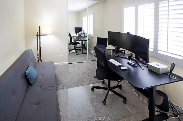 7391 Margerum Ave, San Diego, CA 92120 - office with baseboards and carpet