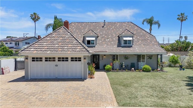 1879 N Nordic Pl, Orange, CA 92865 - view of front of property with an attached garage, driveway, and a chimney