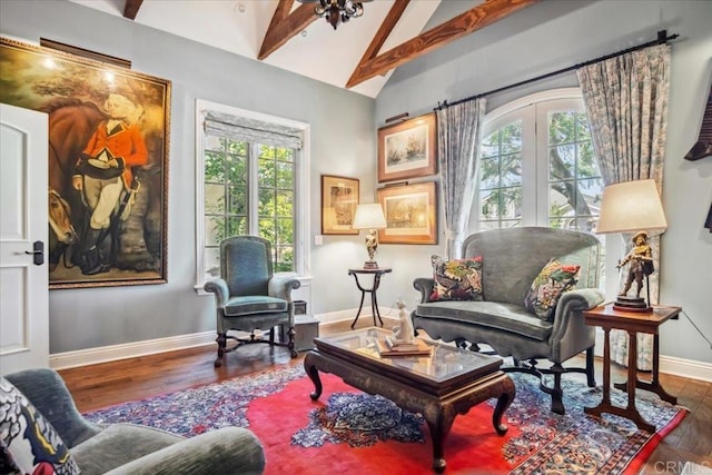 16056 Avenida Calma, Rancho Santa Fe, CA 92091 - living area with wood finished floors