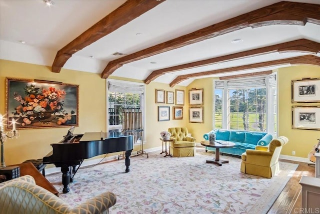 16056 Avenida Calma, Rancho Santa Fe, CA 92091 - sitting room with baseboards and wood finished floors