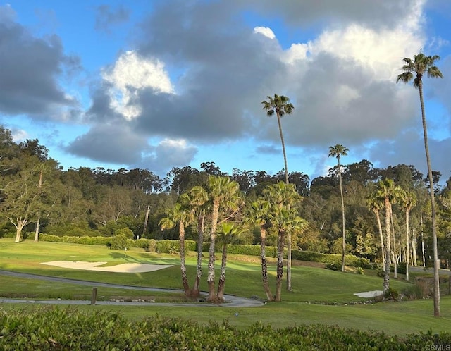 16056 Avenida Calma, Rancho Santa Fe, CA 92091 - view of property's community featuring view of golf course and a lawn