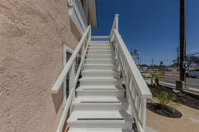 view of staircase