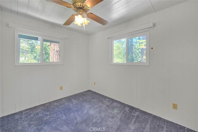 771 Woodland Rd, Crestline, CA 92325 - carpeted empty room with healthy amount of natural light and a ceiling fan
