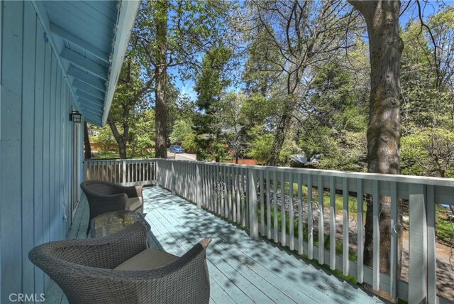 22365 Pine Dr, Cedarpines Park, CA 92322 - view of wooden deck