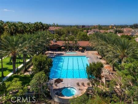 40 Calais, Irvine, CA 92602 - community pool with a community hot tub and a patio area