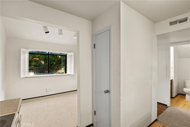 2912 Pennyroyal Dr, Chico, CA 95928 - hall with wood finished floors