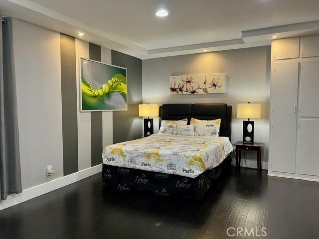 2163 N Justin Ave N, Simi Valley, CA 93065 - bedroom featuring recessed lighting, wood finished floors, and baseboards