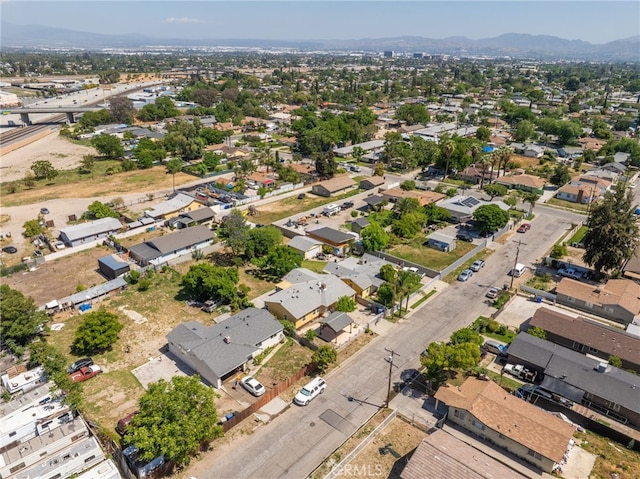 1963 Turrill Ave, San Bernardino, CA 92411 - aerial overview of property's location with a mountainous background and nearby suburban area
