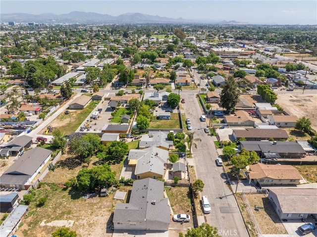 1963 Turrill Ave, San Bernardino, CA 92411 - aerial overview of property's location with a mountainous background and nearby suburban area