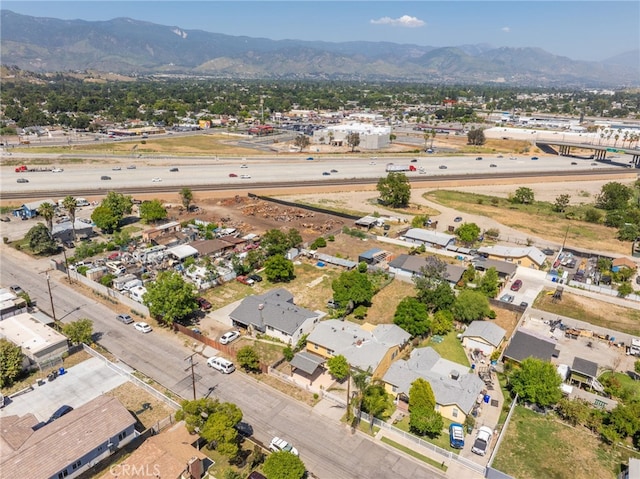 1963 Turrill Ave, San Bernardino, CA 92411 - aerial view of property and surrounding area with mountains
