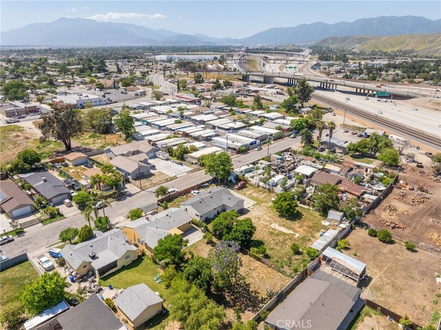 1963 Turrill Ave, San Bernardino, CA 92411 - aerial overview of property's location with a mountainous background and nearby suburban area