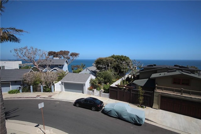4041 Bluff Pl Unit 2, San Pedro, CA 90731 - view of asphalt road with a water view, curbs, and sidewalks