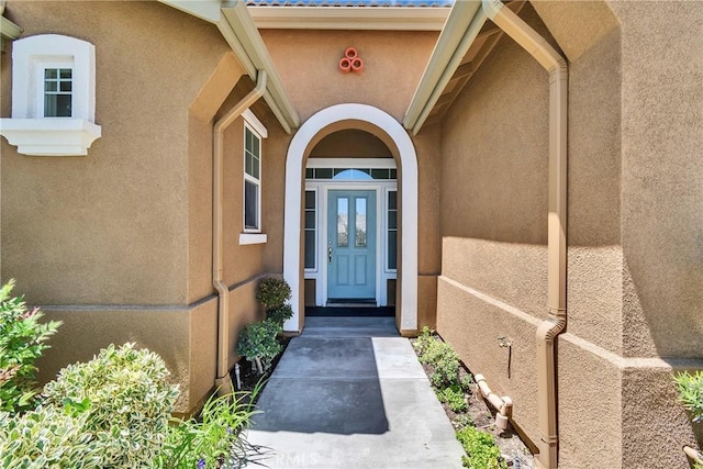 197 Potter Crk, Beaumont, CA 92223 - view of exterior entry featuring stucco siding