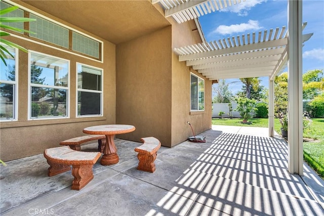 197 Potter Crk, Beaumont, CA 92223 - view of patio / terrace featuring a pergola
