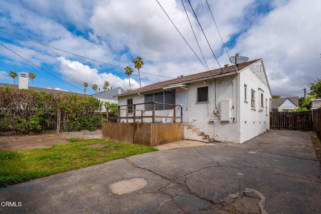 8528 Palma Vista St, San Gabriel, CA 91775 - back of property with stucco siding and fence