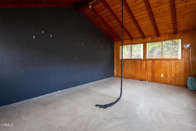 8528 Palma Vista St, San Gabriel, CA 91775 - empty room with wood ceiling and wood walls