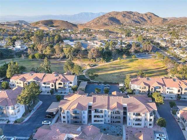 2040 Las Colinas Cir Unit 104, Corona, CA 92879 - aerial perspective of suburban area featuring a mountainous background
