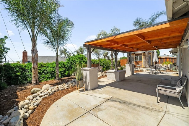 8631 Holly St, Rancho Cucamonga, CA 91701 - fenced backyard with a patio and outdoor dining space