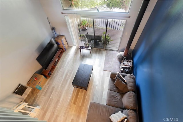 7890 E Spring St Unit 18D, Long Beach, CA 90815 - living room with wood finished floors