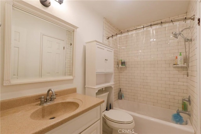 7890 E Spring St Unit 18D, Long Beach, CA 90815 - bathroom with vanity, toilet, and shower / washtub combination