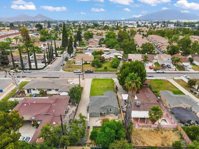 1988 Thornton St, Riverside, CA 92507 - aerial view of property's location with nearby suburban area and mountains